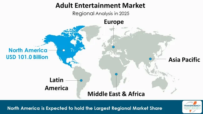 Adult Entertainment Market By Region