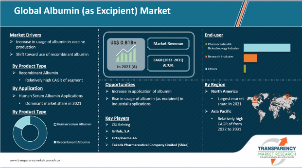 albumin as excipient market