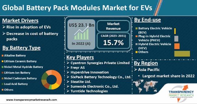 Battery Pack Modules Market For Evs