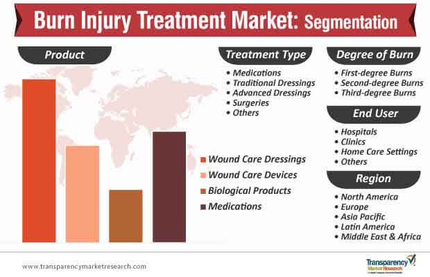 burn injury treatment market segmentation