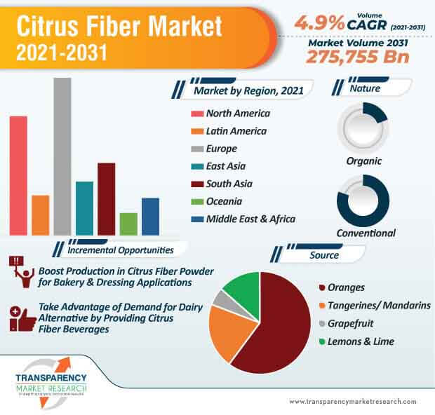 citrus fiber market infographic