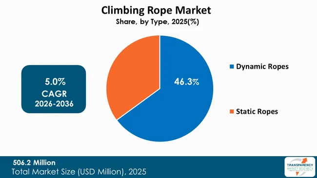 Climbing Rope Market By Type
