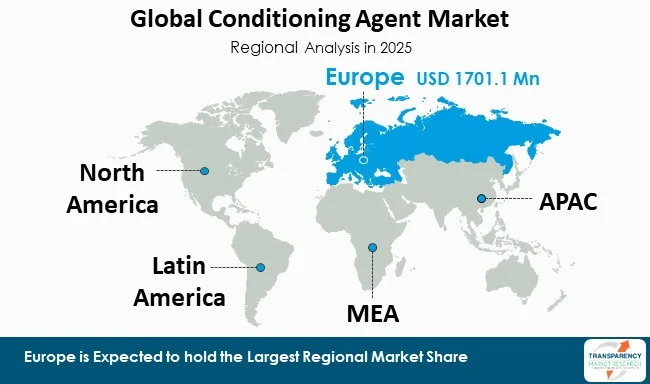 Conditioning Agent Market By Region Conditioning Agent Market By Region