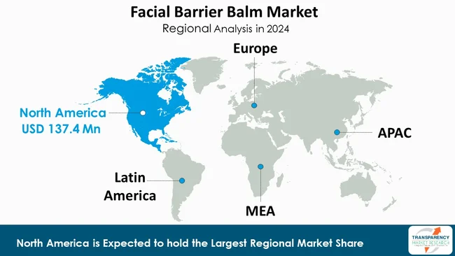 Facial Barrier Balm Market By Region Facial Barrier Balm Market By Region