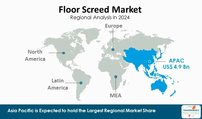 Floor Screed Market By Region Floor Screed Market By Region
