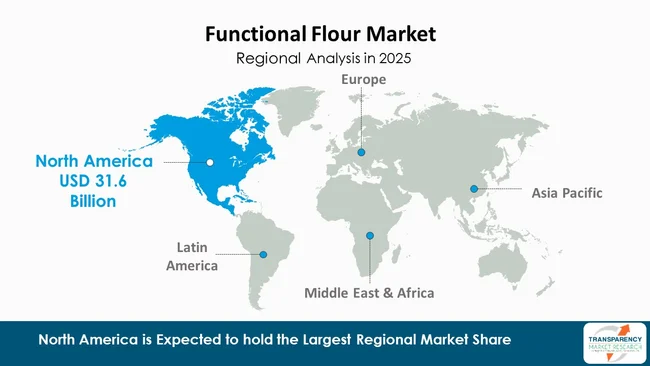 Functional Flour Market By Region Functional Flour Market By Region