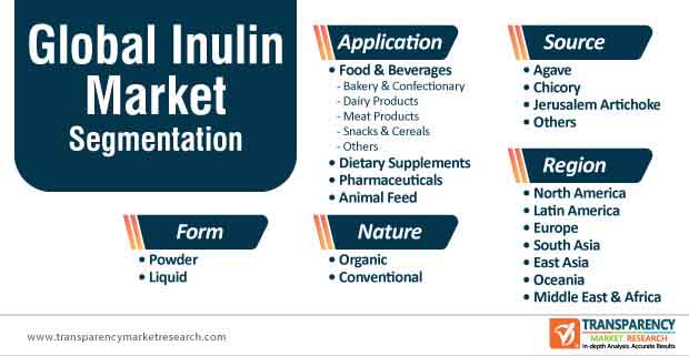 global inulin market segmentation