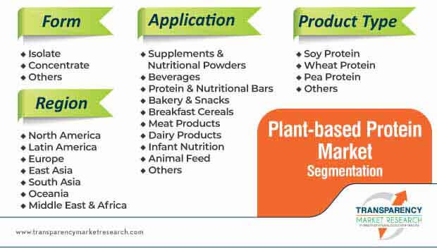 global plant-based proteins market segmentation