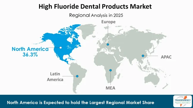 High Fluoride Dental Products Market By Region High Fluoride Dental Products Market By Region
