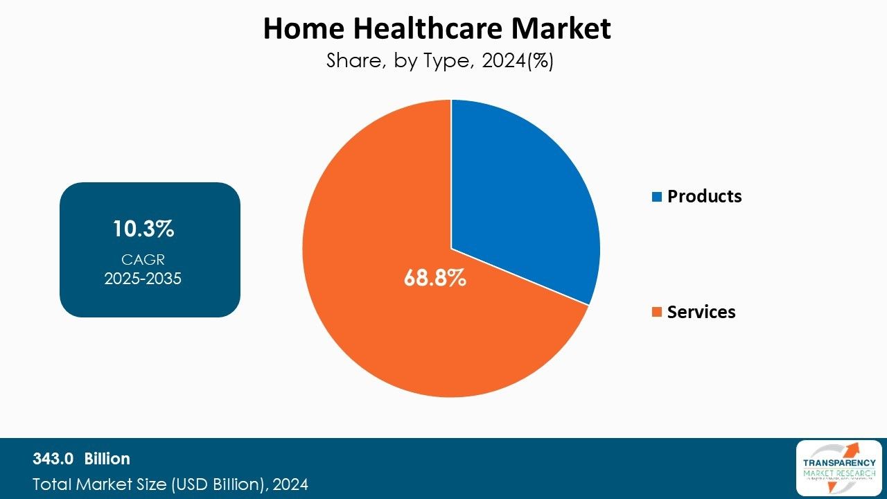Home Healthcare Market Share By Type 2024