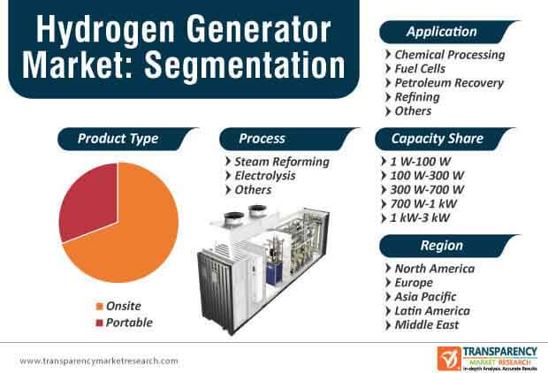 hydrogen generator market segmentation