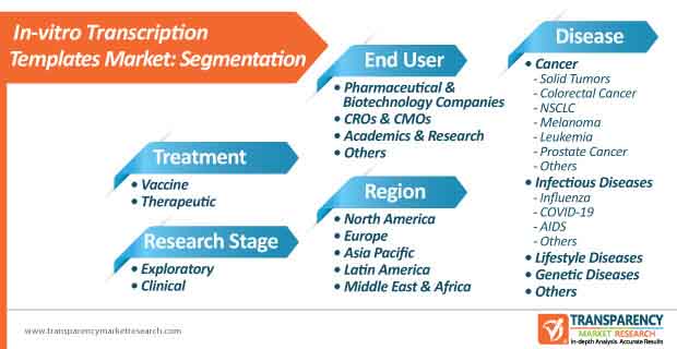 in vitro transcription templates market segmentation