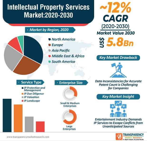 intellectual property services market infographic