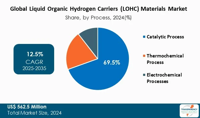 Liquid Organic Hydrogen Carriers Materials Market By Process