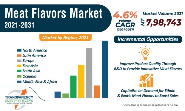 meat flavors market infographic