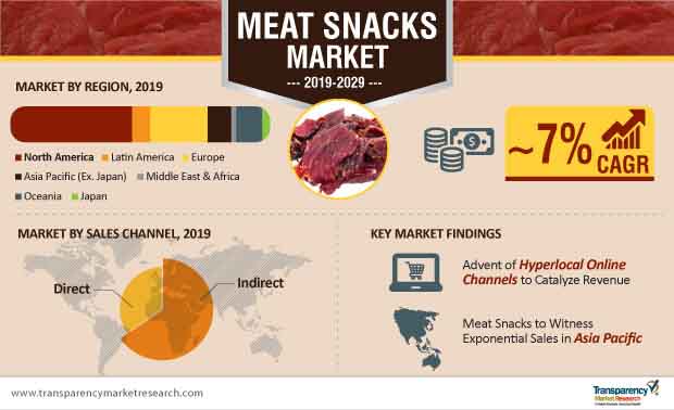 meat snacks market infographic