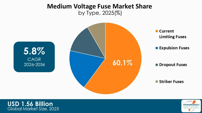 Medium Voltage Fuse Market By Type