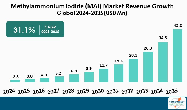 Methylammonium Iodide Mai Market By Revenue Methylammonium Iodide Mai Market By Revenue
