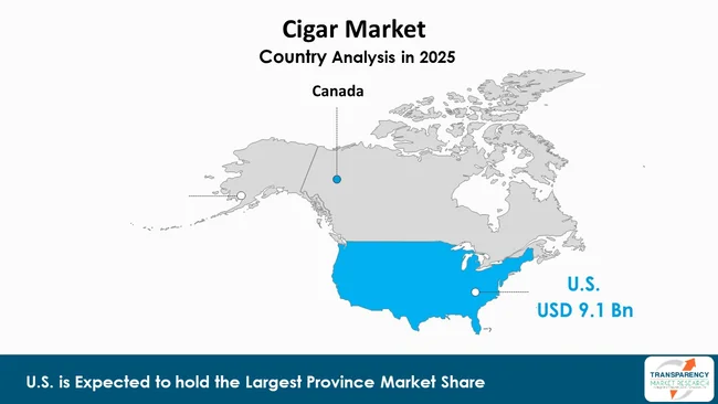 North America Cigar Market By Region