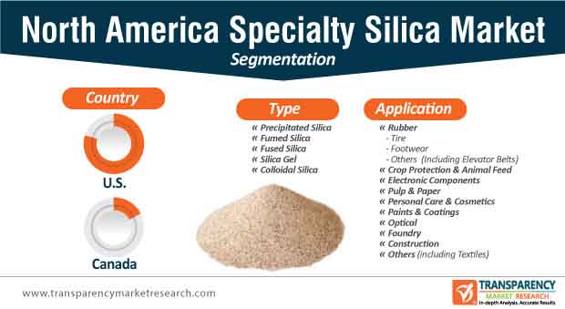 north america specialty silica market segmentation