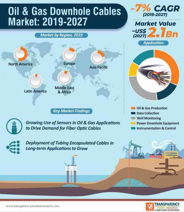 oil & gas downhole cables market infographic