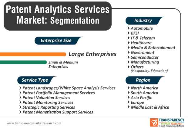 patent analytics services market segmentation