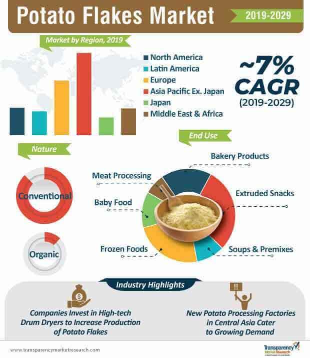 potato flakes market infographic