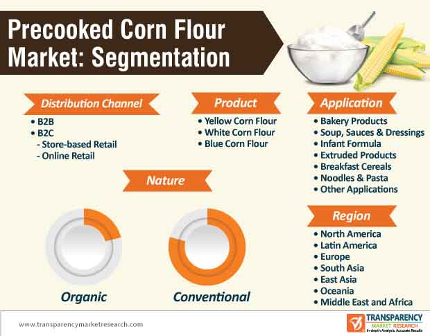 precooked corn flour market segmentation