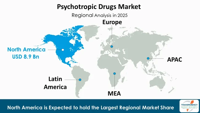 Psychotropic Drugs Market By Region Psychotropic Drugs Market By Region