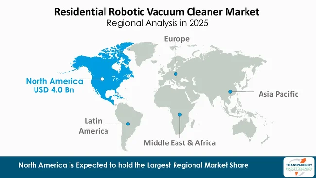 Residential Robotic Vacuum Cleaner Market By Region Residential Robotic Vacuum Cleaner Market By Region