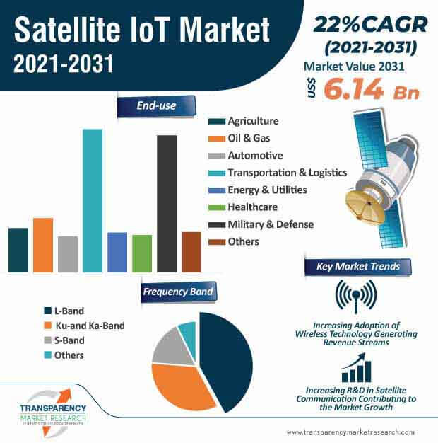 satellite iot market infographic