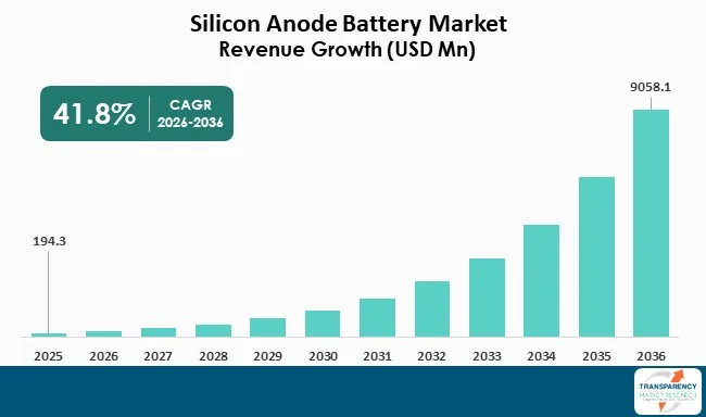 Silicon Anode Battery Market By Revenue
