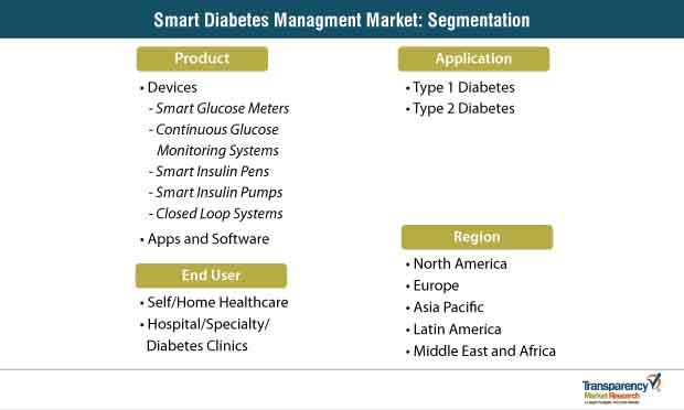 smart diabetes managment market segmentation