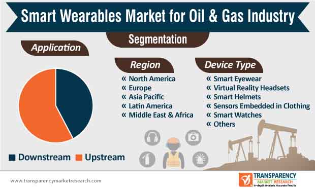 smart wearables market for oil gas industry segmentation